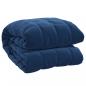 Preview: Gewichtsdecke Blau 220x235 cm 15 kg Stoff