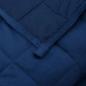 Preview: Gewichtsdecke Blau 220x235 cm 15 kg Stoff