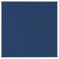 Preview: Gewichtsdecke Blau 200x200 cm 13 kg Stoff