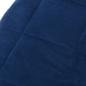 Preview: Gewichtsdecke Blau 200x200 cm 13 kg Stoff