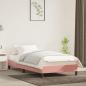 Preview: ARDEBO.de - Bettgestell Rosa 90x190 cm Samt