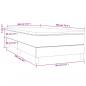 Preview: Boxspringbett mit Matratze Rosa 80x200 cm Samt