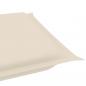 Preview: Sonnenliegen-Auflage Creme 186x58x3 cm Oxford-Gewebe