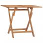 Preview: ARDEBO.de - Klappbarer Garten-Esstisch 90x60x75 cm Massivholz Teak