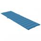 Preview: Sonnenliegen-Auflage Melange Blau 200x70x4 cm Stoff