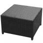 Preview: 8-tlg. Garten-Lounge-Set mit Kissen Poly Rattan Schwarz