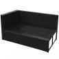 Preview: 8-tlg. Garten-Lounge-Set mit Kissen Poly Rattan Schwarz