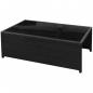 Preview: 8-tlg. Garten-Lounge-Set mit Kissen Poly Rattan Schwarz