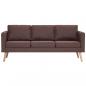 Preview: 3-Sitzer-Sofa Stoff Braun