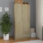 Preview: ARDEBO.de - Kleiderschrank Sonoma-Eiche 80x52x180 cm Holzwerkstoff