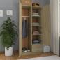 Preview: Kleiderschrank Sonoma-Eiche 80x52x180 cm Holzwerkstoff