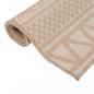 Preview: Outdoor-Teppich Flachgewebe 160x230 cm Braun Gestreift