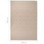 Preview: Outdoor-Teppich Flachgewebe 160x230 cm Braun Gestreift