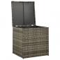 Preview: 4-tlg. Garten-Lounge-Set mit Kissen Poly Rattan Grau