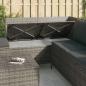 Preview: 4-tlg. Garten-Lounge-Set mit Kissen Grau Poly Rattan