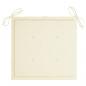 Preview: Gartenstuhl-Kissen 6 Stk. Creme 40x40x3 cm Oxford-Gewebe