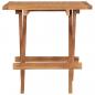 Preview: Klappbarer Gartentisch 50x50x50 cm Teak Massivholz