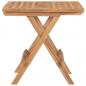 Preview: Klappbarer Gartentisch 50x50x50 cm Teak Massivholz