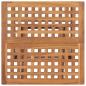 Preview: Klappbarer Gartentisch 50x50x50 cm Teak Massivholz