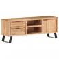 Preview: ARDEBO.de - TV-Schrank 120x30x42 cm Akazie Massivholz mit Naturkanten