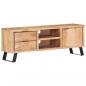 Preview: TV-Schrank 120x30x42 cm Akazie Massivholz mit Naturkanten