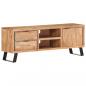 Preview: TV-Schrank 120x30x42 cm Akazie Massivholz mit Naturkanten