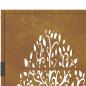 Preview: Gartentor 105x105 cm Cortenstahl Baum-Design