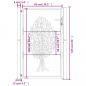 Preview: Gartentor 105x155 cm Cortenstahl Baum-Design