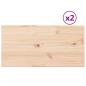 Preview: Tischplatten 2 Stk. 80x40x1,7 cm Rechteckig Massivholz Kiefer