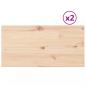 Preview: Tischplatten 2 Stk. 90x45x1,7 cm Rechteckig Massivholz Kiefer