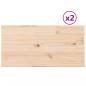 Preview: Tischplatten 2 Stk. 80x40x2,5 cm Rechteckig Massivholz Kiefer