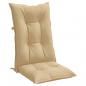 Preview: Hochlehner-Auflagen 2 Stk. Melange Beige 120x50x7 cm Stoff