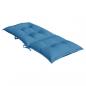 Preview: Hochlehner-Auflagen 6 Stk. Melange Blau 120x50x7 cm Stoff