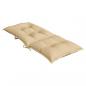 Preview: Hochlehner-Auflagen 6 Stk. Melange Beige 120x50x7 cm Stoff