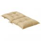 Preview: Niedriglehner-Auflagen 2 Stk. Melange Beige 100x50x7 cm Stoff