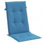 Preview: Hochlehner-Auflagen 2 Stk. Melange Blau 120x50x4 cm Stoff