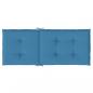 Preview: Hochlehner-Auflagen 2 Stk. Melange Blau 120x50x4 cm Stoff