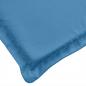 Preview: Hochlehner-Auflagen 2 Stk. Melange Blau 120x50x4 cm Stoff