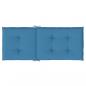 Preview: Hochlehner-Auflagen 4 Stk. Melange Blau 120x50x4 cm Stoff