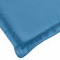 Preview: Hochlehner-Auflagen 4 Stk. Melange Blau 120x50x4 cm Stoff