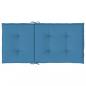 Preview: Niedriglehner-Auflagen 4 Stk. Melange Blau 100x50x4 cm Stoff