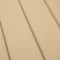 Preview: Sonnenliegen-Auflage Melange Beige 186x58x3 cm Stoff