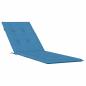 Preview: Liegestuhl-Auflage Melange Blau (75+105)x50x3 cm Stoff