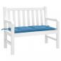 Preview: ARDEBO.de - Gartenbank-Auflage Melange Blau 100x50x7 cm Stoff