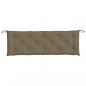 Preview: Gartenbank-Auflage Melange Taupe 150x50x7 cm Stoff