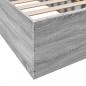 Preview: Bettgestell Grau Sonoma 75x190 cm Holzwerkstoff