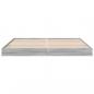 Preview: Bettgestell Grau Sonoma 200x200 cm Holzwerkstoff