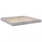 Preview: Bettgestell Grau Sonoma 200x200 cm Holzwerkstoff