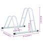 Preview: Fahrradständer für 2 Fahrräder Freistehend Verzinkter Stahl