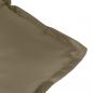 Preview: Gartenbank-Auflagen 2 Stk. Melange Taupe 100x50x7 cm Stoff